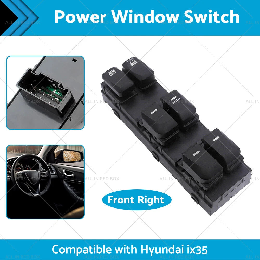 Electric Window Switch Master Control for Hyundai IX35 (2010–2017) RHD
