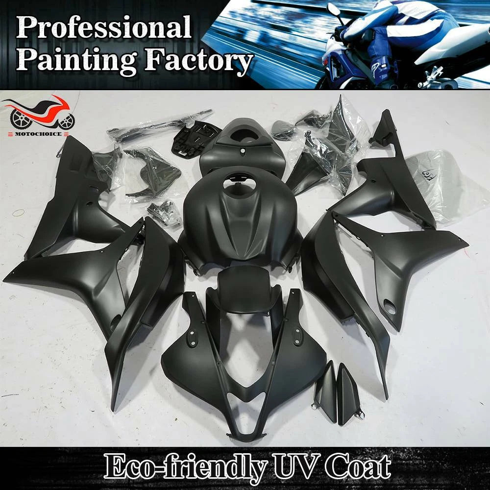Matte Black Fairing Kit for Honda CBR600RR (2007–2008) ABS Injection