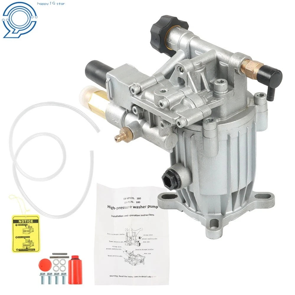 Pressure Washer Pump 3/4" Shaft MAX 3000 PSI, 2.5 GPM for Horizontal Models
