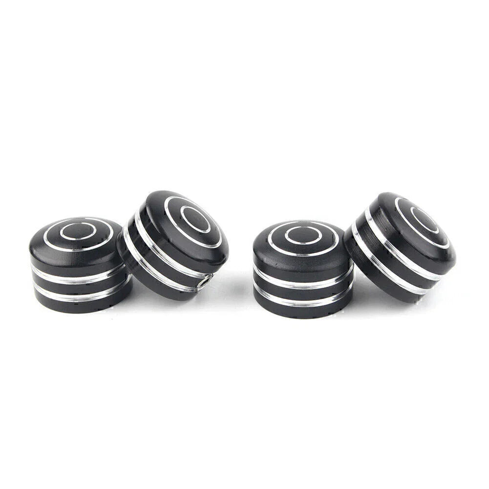 4 x Black Head Bolt Covers for Harley Sportster 883 XL (1986-2017)