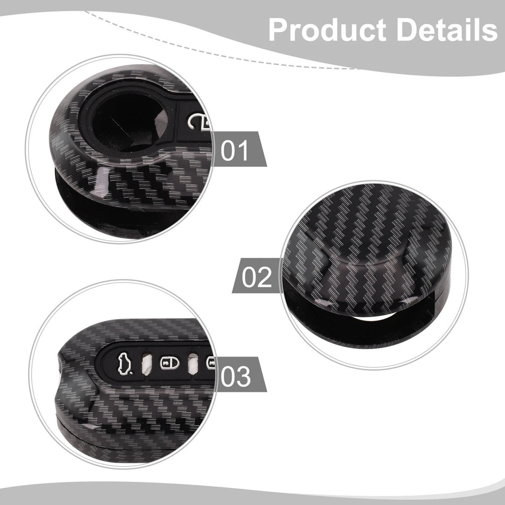 Carbon Key Protection Case for Fiat 500, Ducato, Abarth
