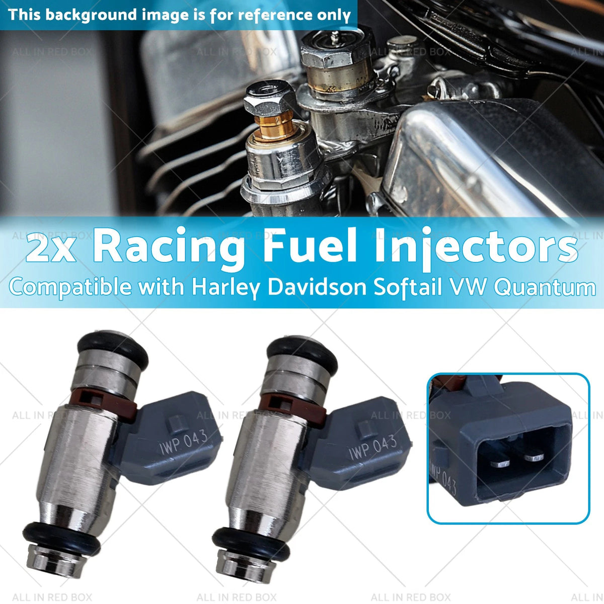 2X Racing Fuel Injectors for Harley Dyna Softail (2010–2016) 1022-0113