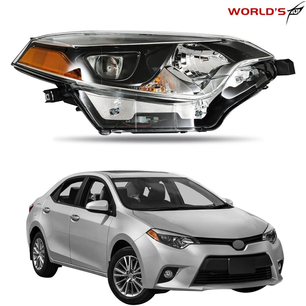 LED DRL Tube Projector Headlights for Toyota Corolla (2014–2016)
