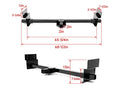 Adjustable 2" Square Frame Tube Tow Hitch for RV Class 3 (Fits 72" Frame)
