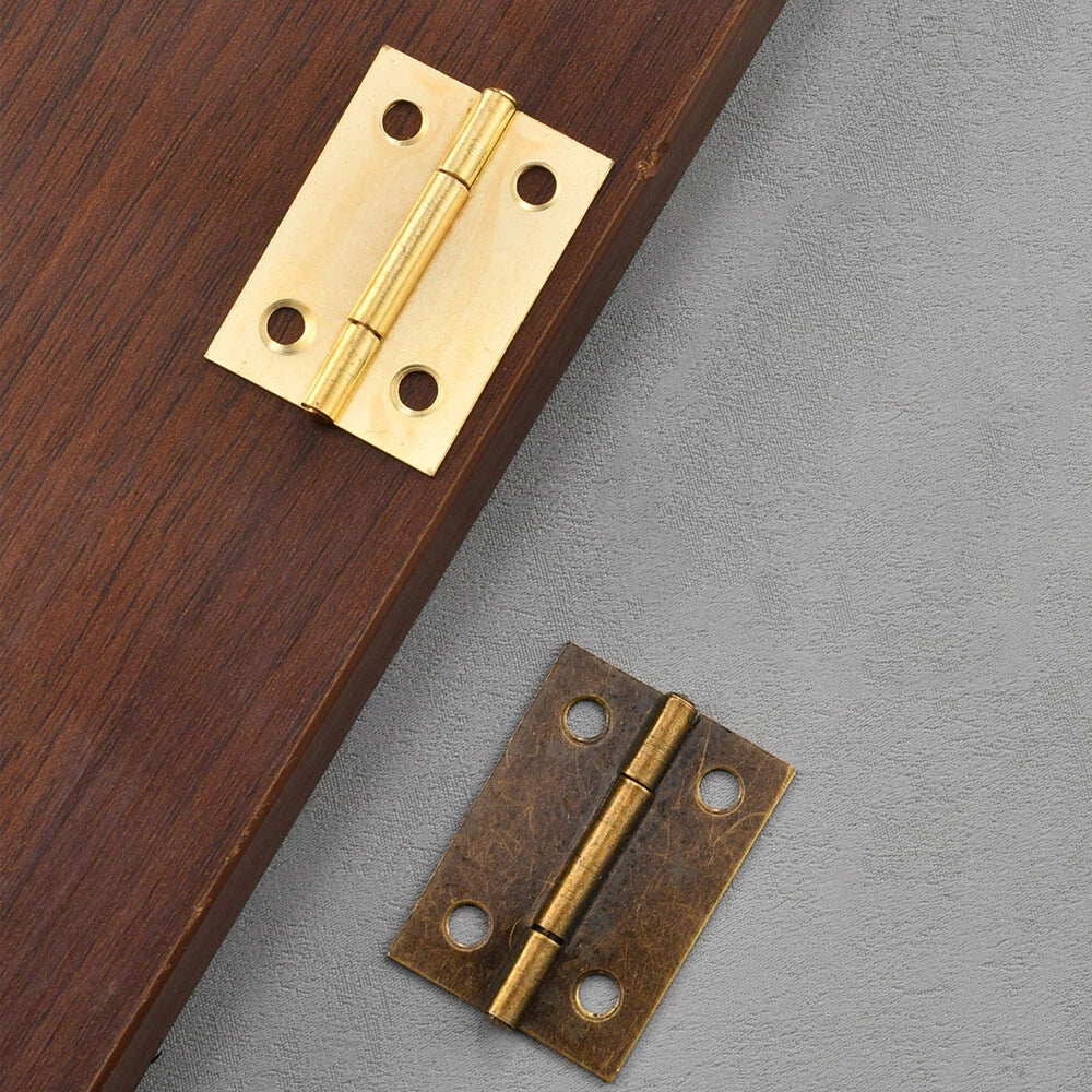 6x Wooden Box Hinge for Cabinet Toolbox (38x27mm)