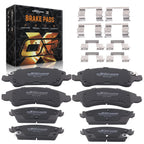 8pcs Disc Brake Pads Set for GMC Sierra/Chevy Silverado 1500 (2007–2013)
