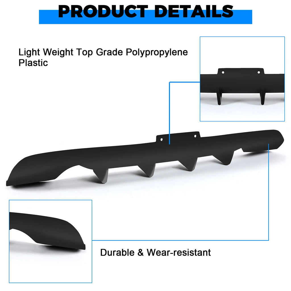 JDM Style Rear Lower Bumper Diffuser Lip for Infiniti G35 2DR Coupe (2003–2007)