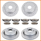 Set of 4 Brake Rotors and Pads for Dodge Ram 1500 (2006–2017)
