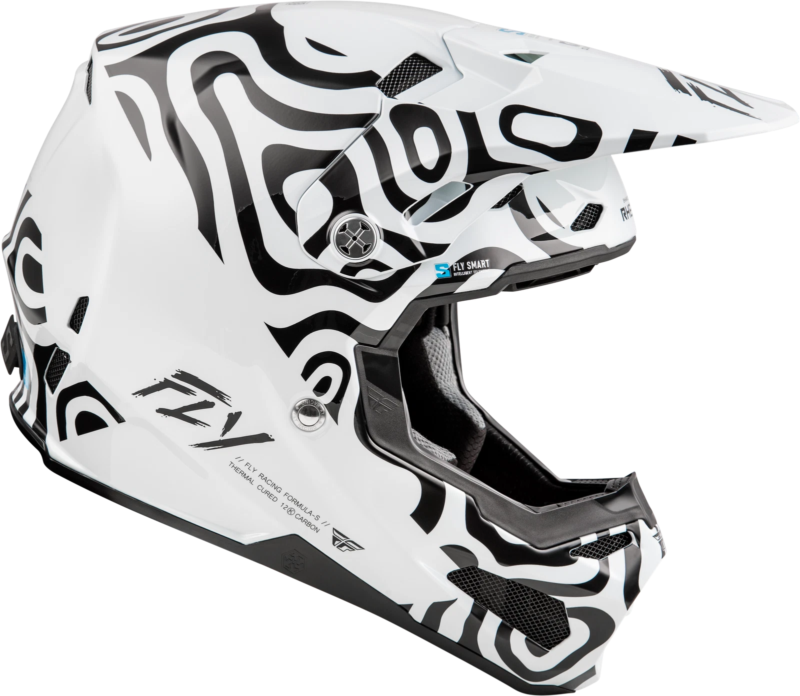 Fly Racing Formula S Carbon Abyss Helmet for Offroad (Small)