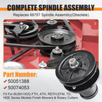 Complete Spindle Assembly for Bush Hog RDTH FTH ATH EFM TD Mowers