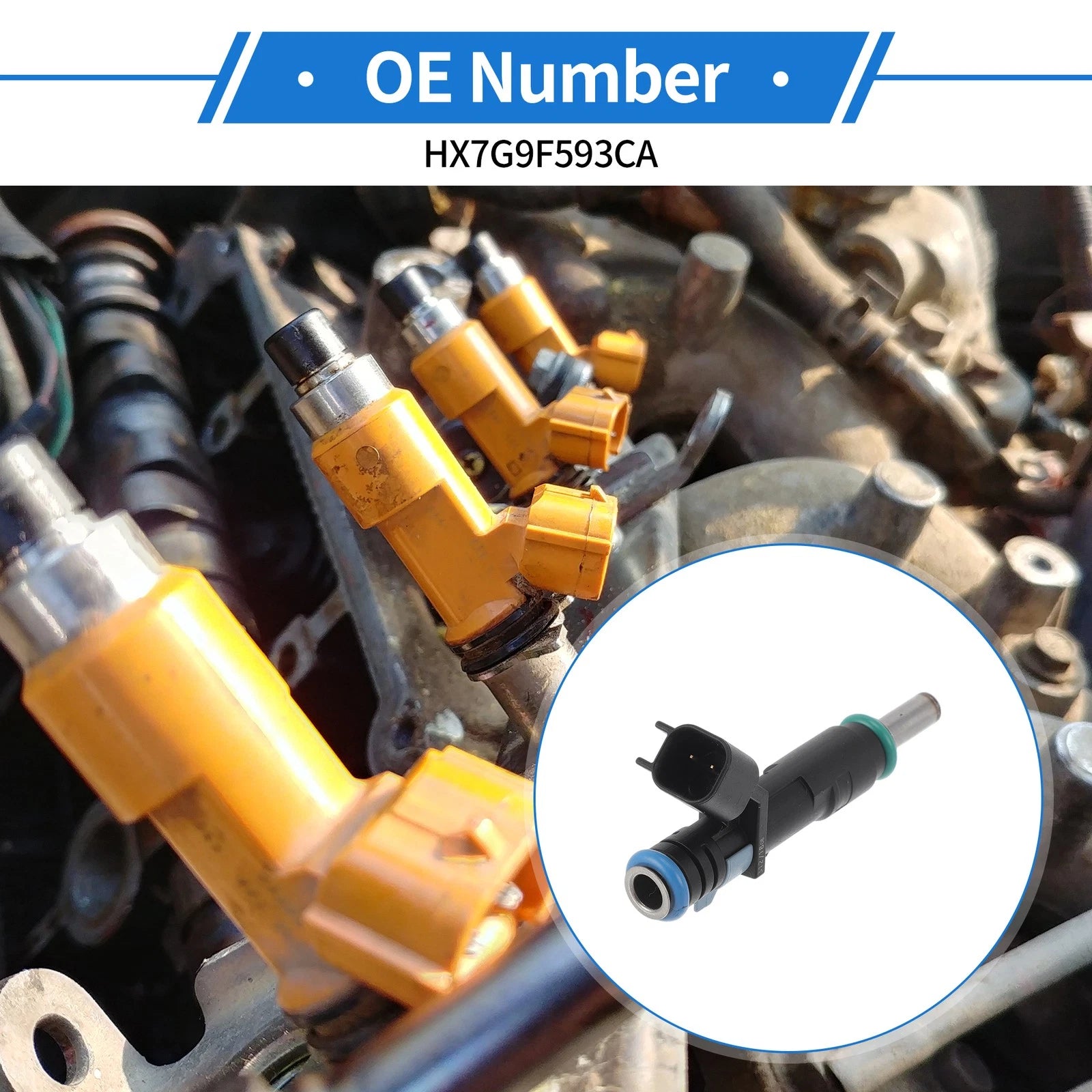 1 Pc Fuel Injector No.HX7G9F593CA for Ford Escape SE (2020–2021)