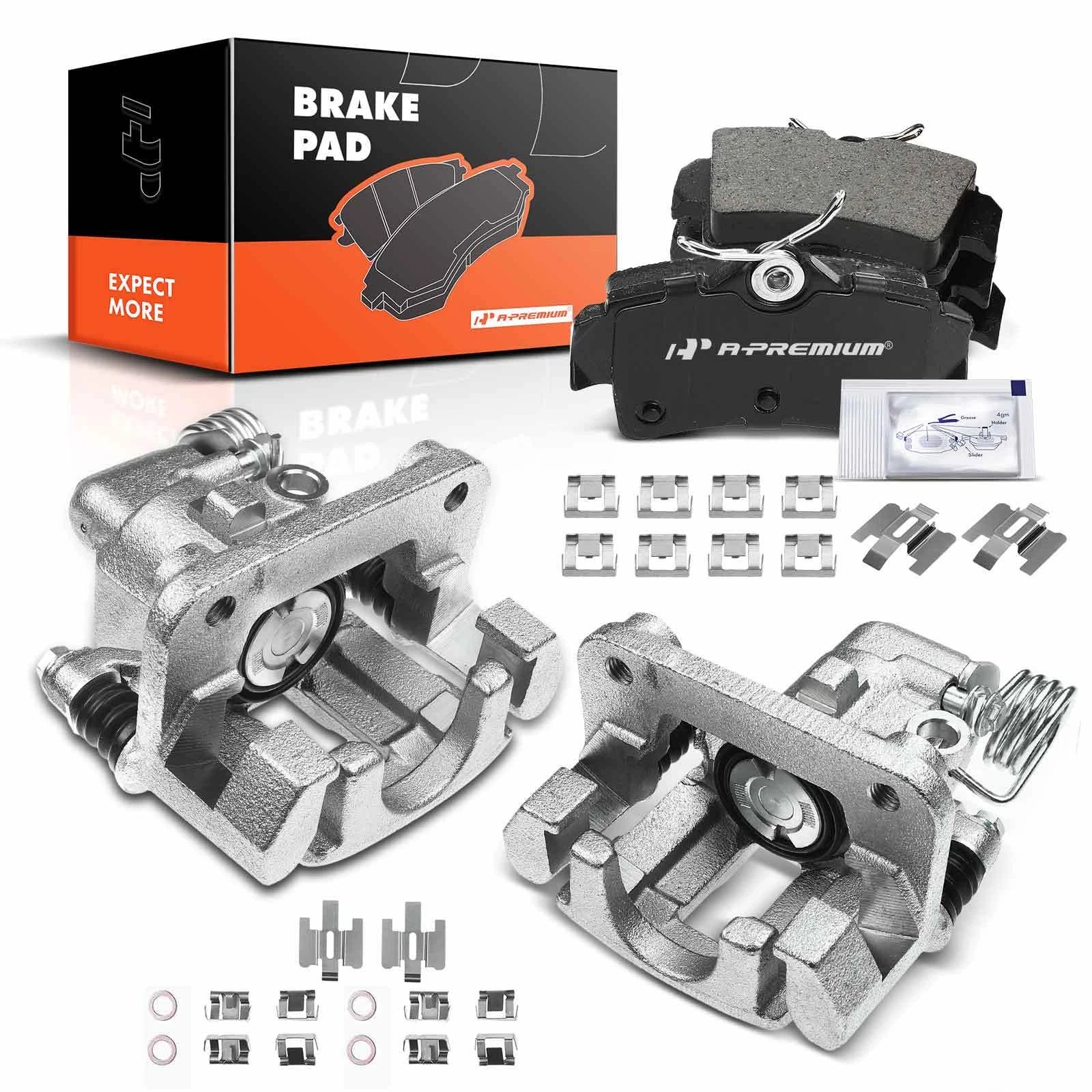 6X Rear Brake Caliper & Ceramic Pads for Ford Mustang 
