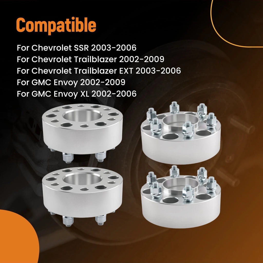 Wheel Spacers for Chevrolet SSR Trailblazer GMC Envoy (2002–2009)
