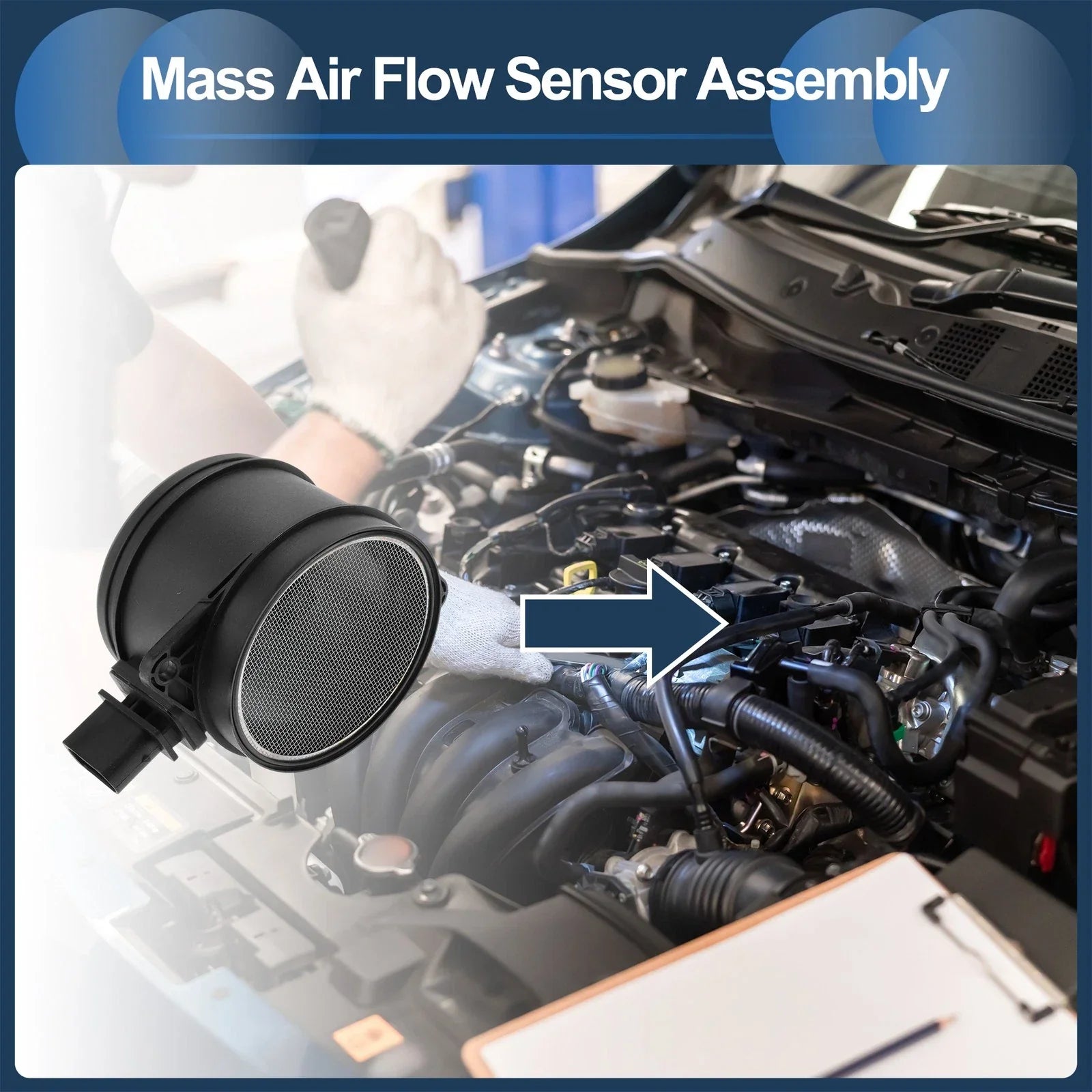 Mass Air Flow Sensor Assembly for BMW E46 (1998-2006)