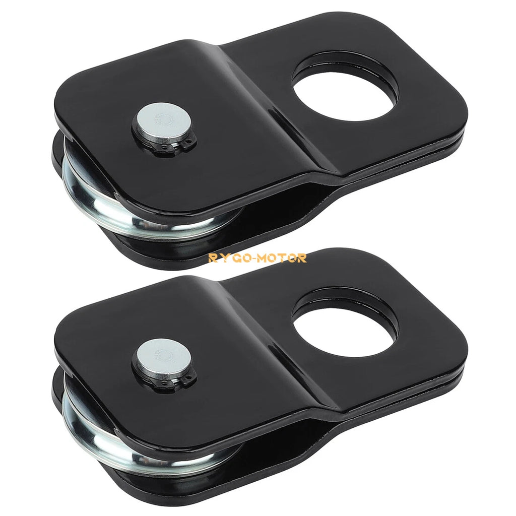2 Snatch Block Recovery Pulleys for Off-Road ATV UTV (4 Ton, 8,000LB)
