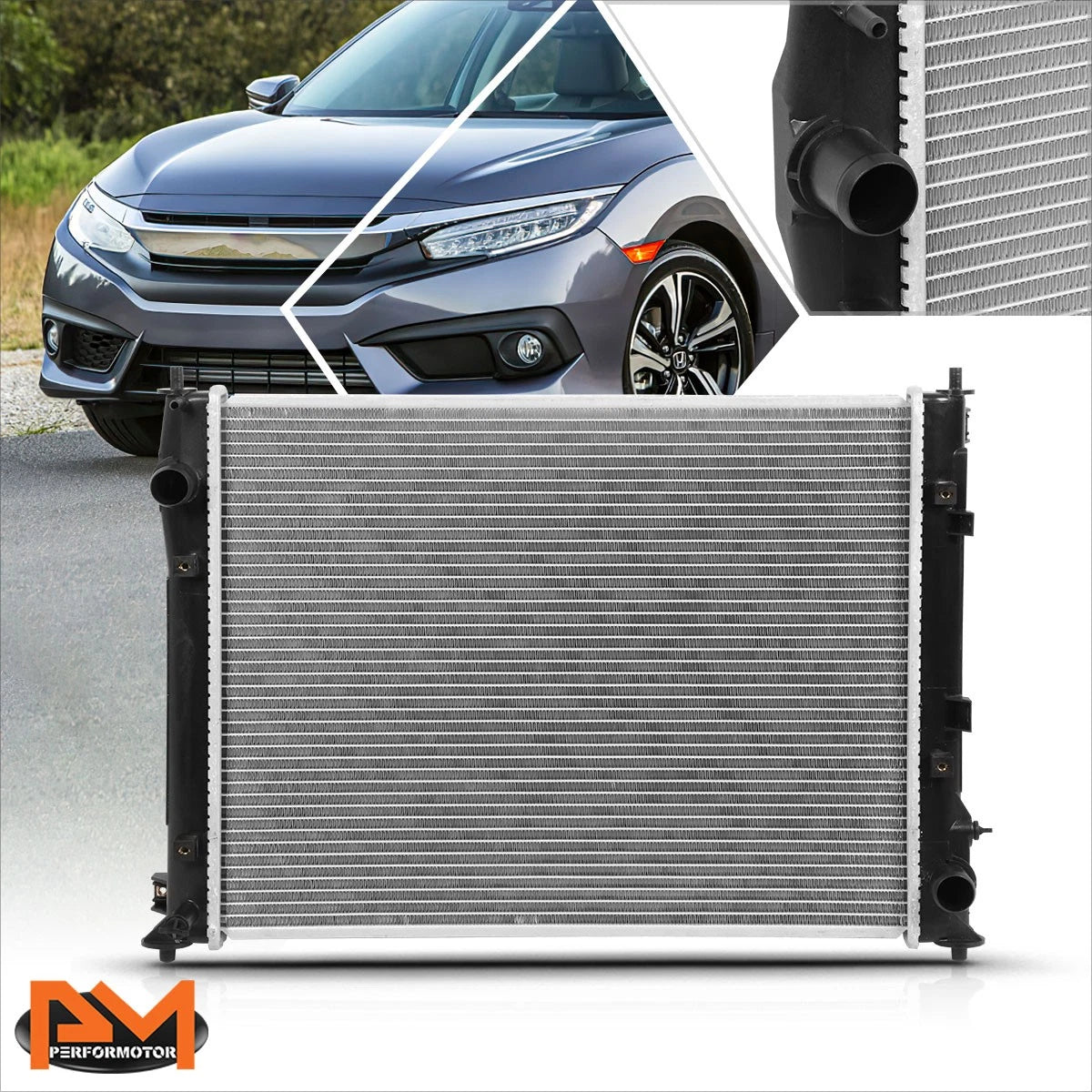 Aluminum Radiator for Honda Civic 2.0L (2016–2019) DPI-13583