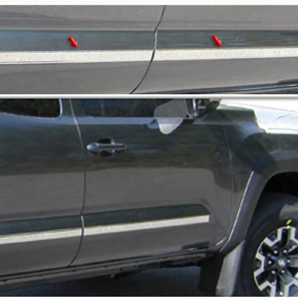 Luxury FX Stainless Molding Inserts 4pc for Toyota Tacoma Access 5ft (2016–2023)