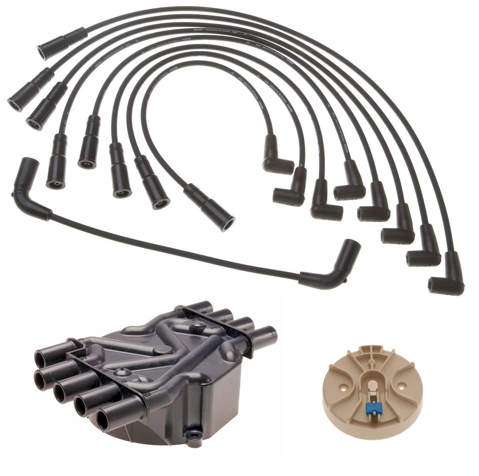 Distributor Cap, Rotor & Wires Kit for GM Escalade, Yukon, C1500 V8 (1999–2006)
