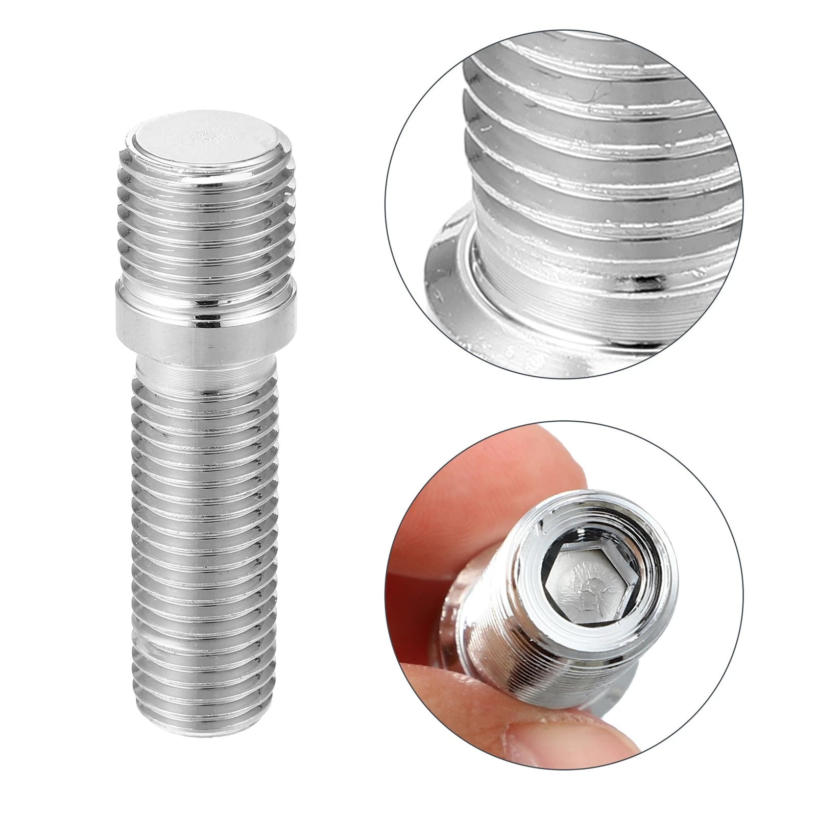10 Pcs M14x1.5 to M12x1.5 50mm Wheel Studs for Audi 