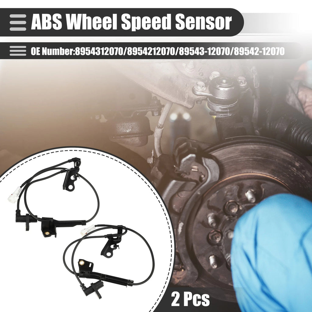Set of 2 ABS Wheel Speed Sensors for Toyota Corolla (No. 8954312070)