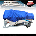 Waterproof Boat Cover for V-Hull 17-19 Ft (Heavy Duty Fabric)