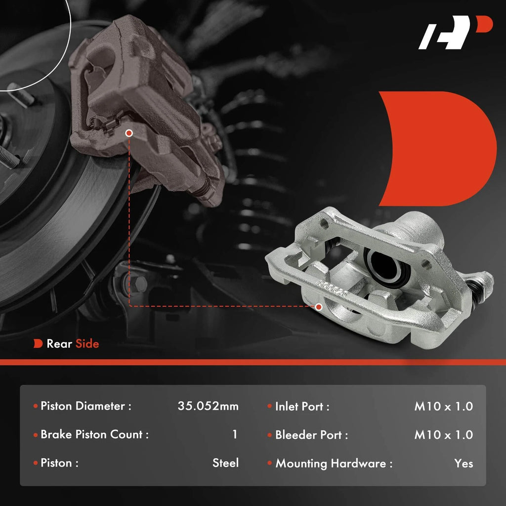 Pair Rear Disc Brake Caliper with Bracket for Chevy Epica, Suzuki Verona (2004–2006)