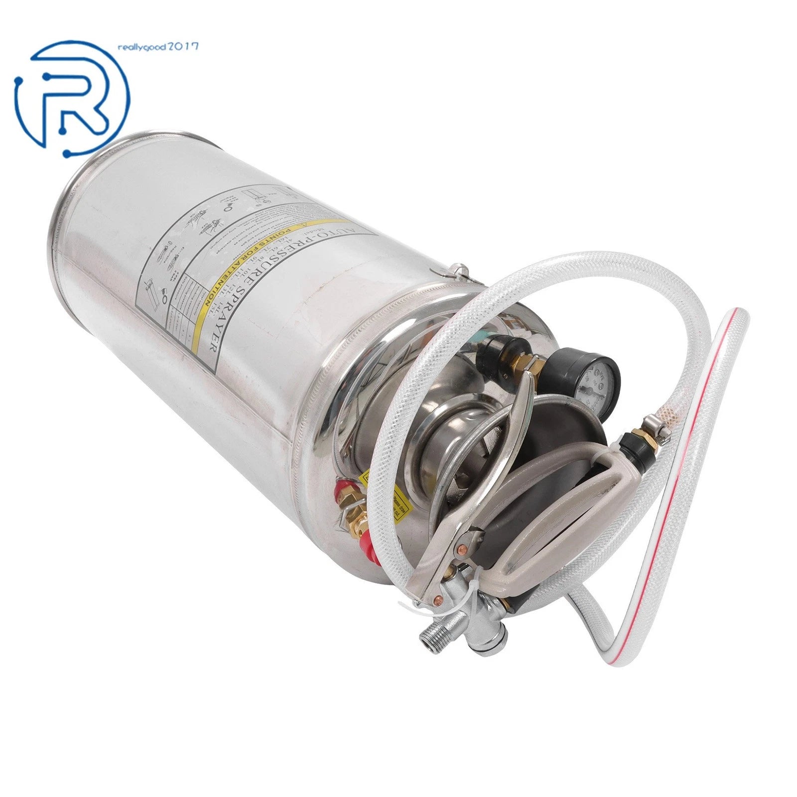 2 Gallon Stainless Steel Sprayer for Adjustable Nozzle (Hand Pump)