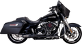 2-into-1 PCX Black Exhaust for Harley Touring (2017–2022)