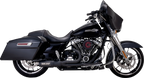 2-into-1 PCX Black Exhaust for Harley Touring (2017–2022)
