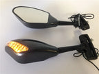 Yellow LED Mirror Lights for Kawasaki Ninja 500 636 ZX6R ZX750 ZX7R ZX9R Z750S 250R