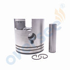2Pcs Piston STD 350-00001 & Ring Set 350-00011 for Tohatsu Outboard (9.9-18HP)