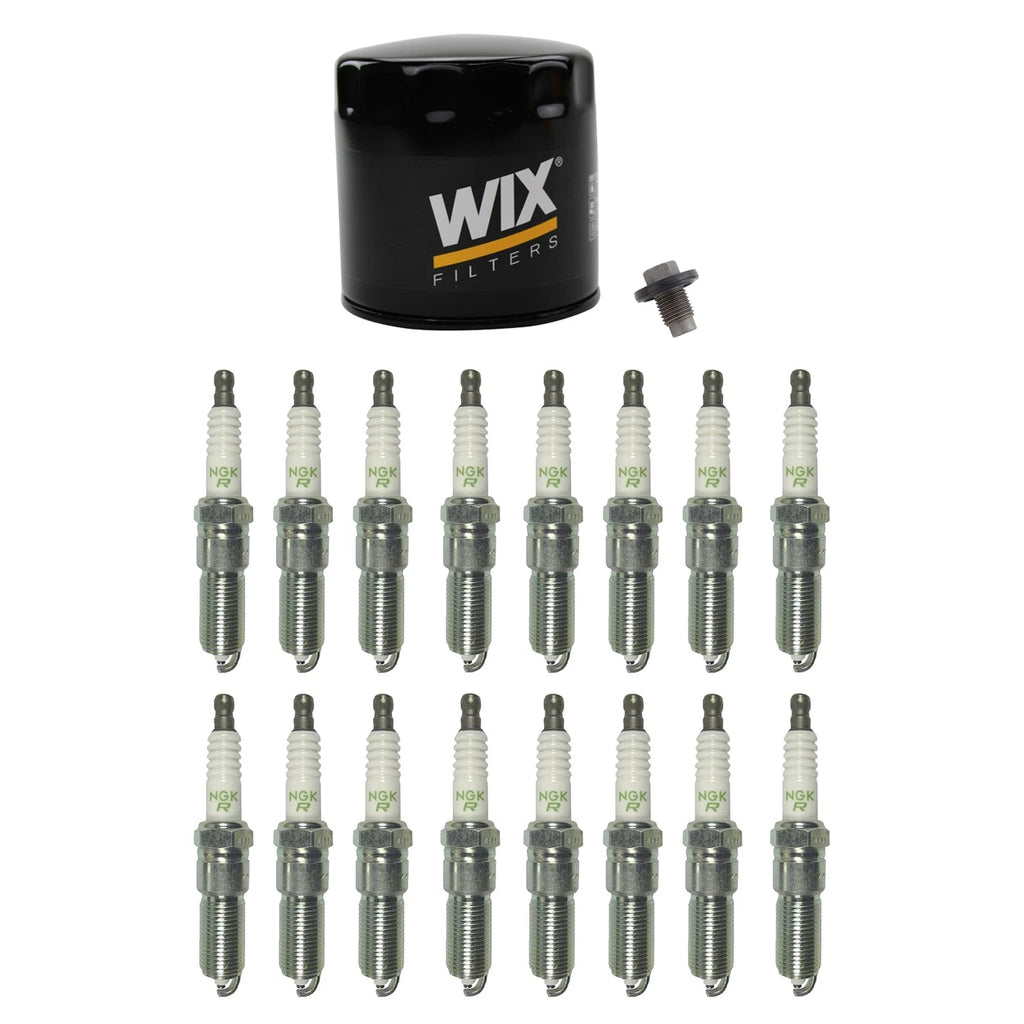 Wix Engine Oil Filter & NGK 16 V-Power Spark Plugs for Grand Cherokee (1993–1998)