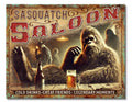 Bigfoot Tin Metal Beer Bar Sign #3000 for Sasquatch Saloon