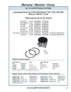 Piston Ring Set for Mercury V6 2.5 Ltr (STD 3.5" Bore) (39-815515A12, G14970)
