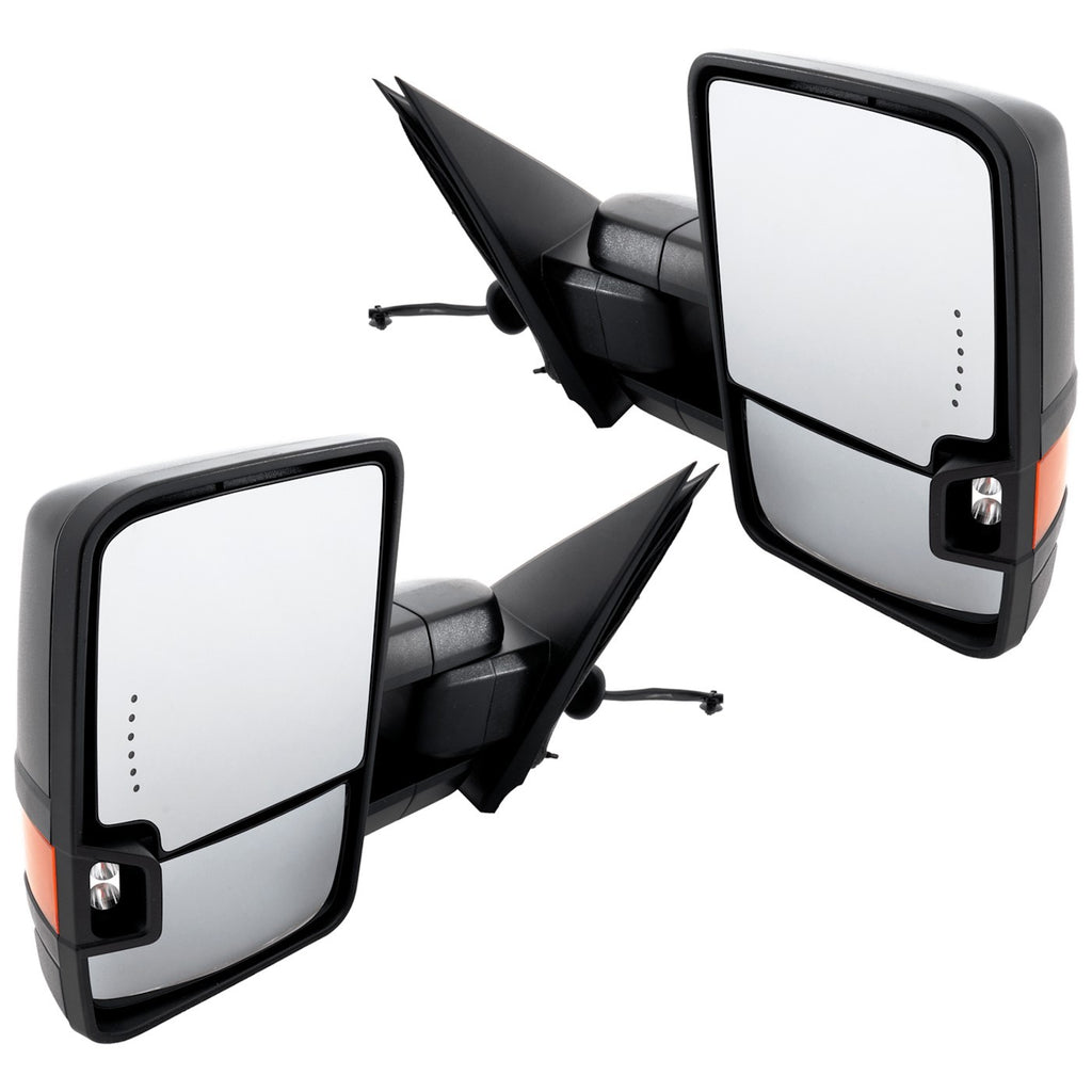 Set of 2 Heated Towing Mirrors for Chevy Silverado