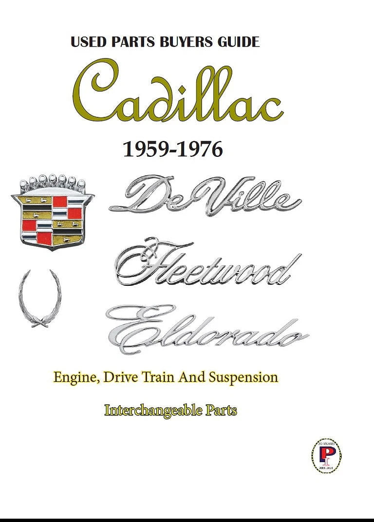 Cadillac Parts Interchange Manual for Deville Eldorado (1959-1976)