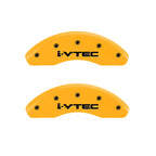 i-Vtec Caliper Covers Front Yellow for 2009–2019 Honda Fit by MGP