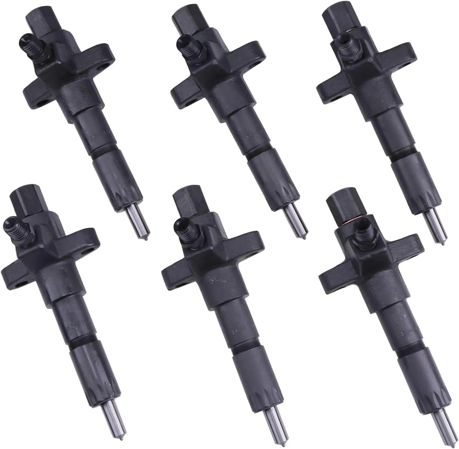 Set of 6 Fuel Injectors 1-15300250-2 for Isuzu 6BD1 6BG1 EX200-2 EX200-3