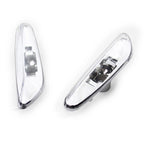 Pair Side Marker Light Turn Signal Lamp Clear 63137165915 for BMW E46 (2002–2005)