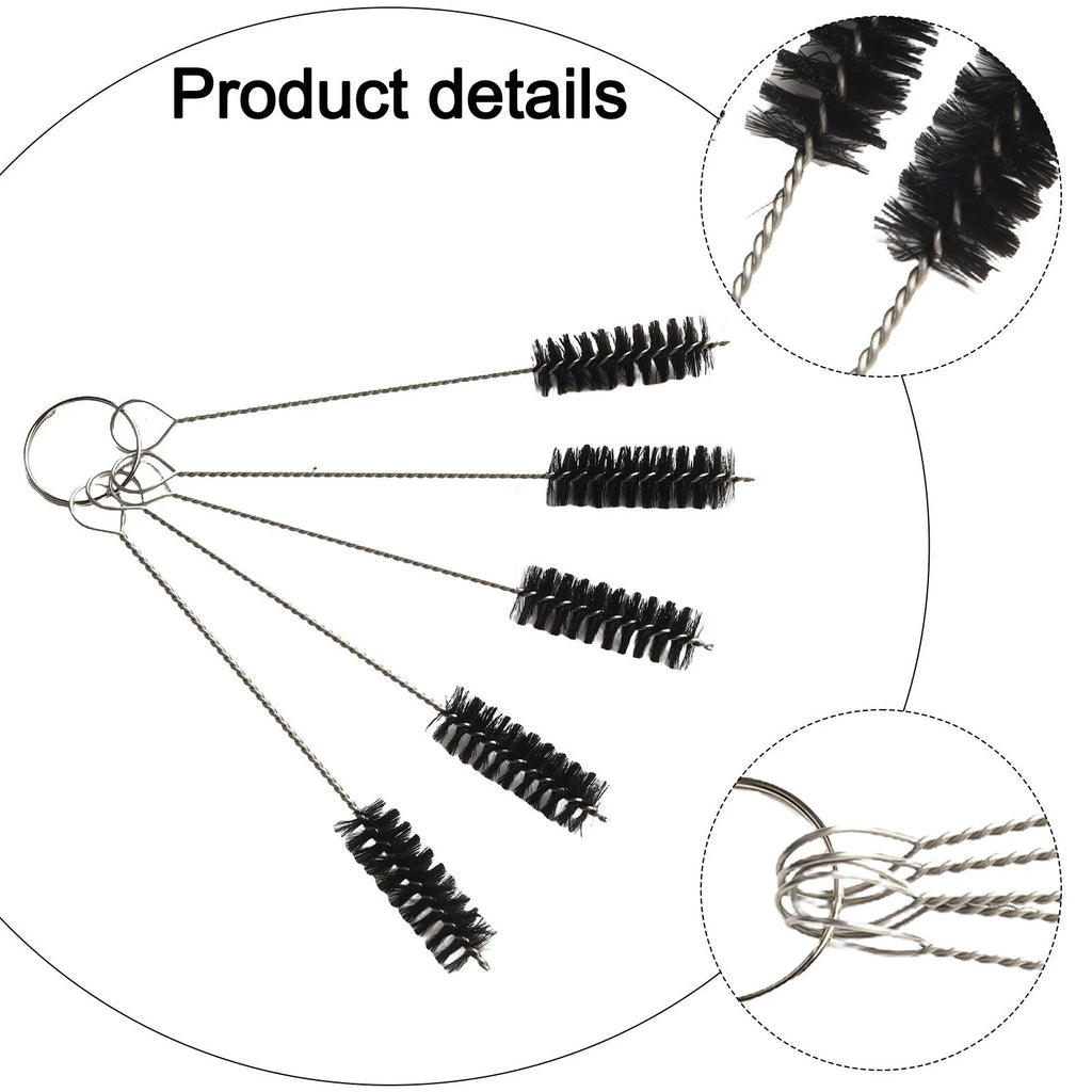 Set of 4 Tube Wire Brush Tools for Cylinder Cleaning and Polishing