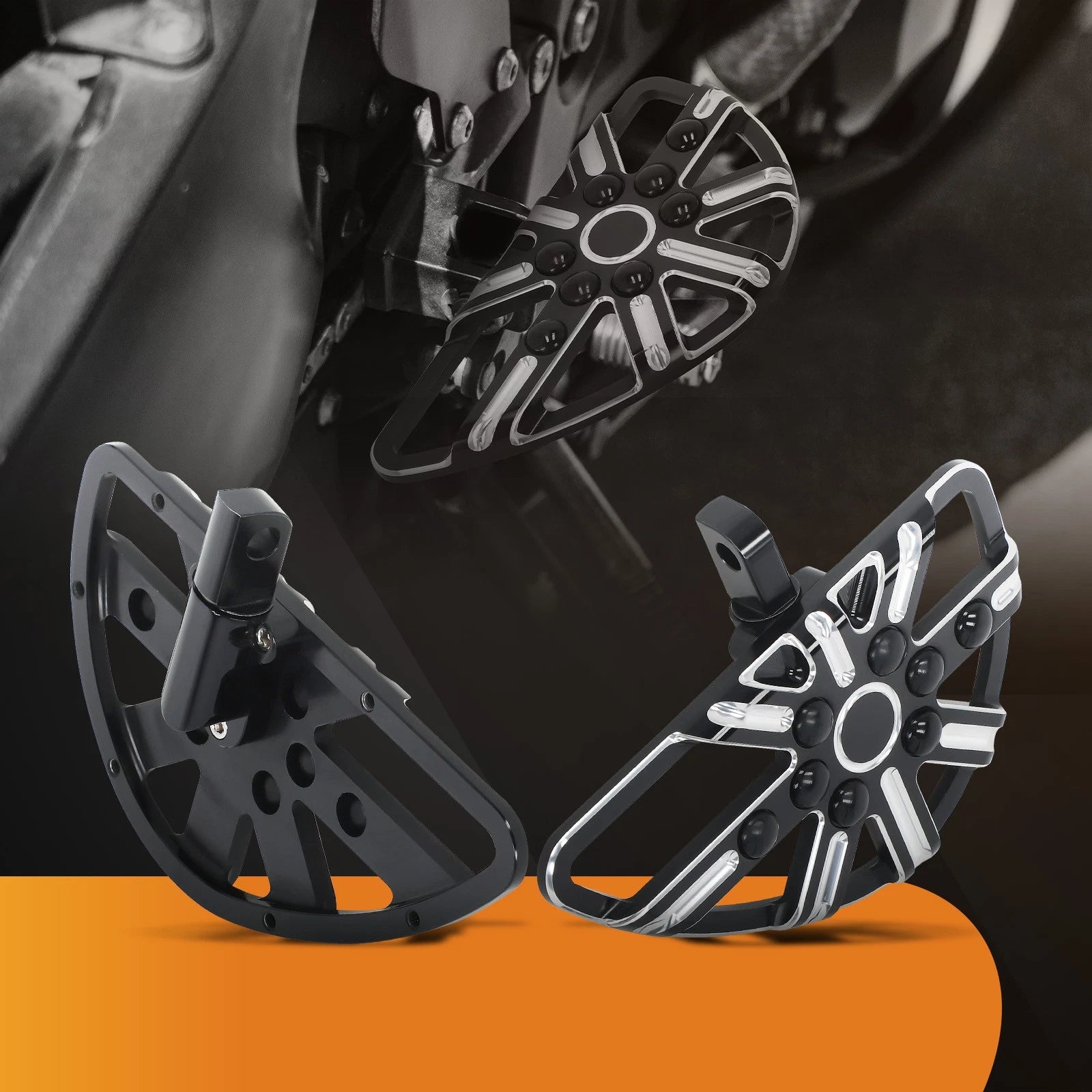 Rear Floorboard Foot Pegs for Harley Electra Glide, Road Glide
