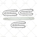 20 Inch Bar 3x Tungsten Chain .063 3/8 72DL for Stihl Chainsaws