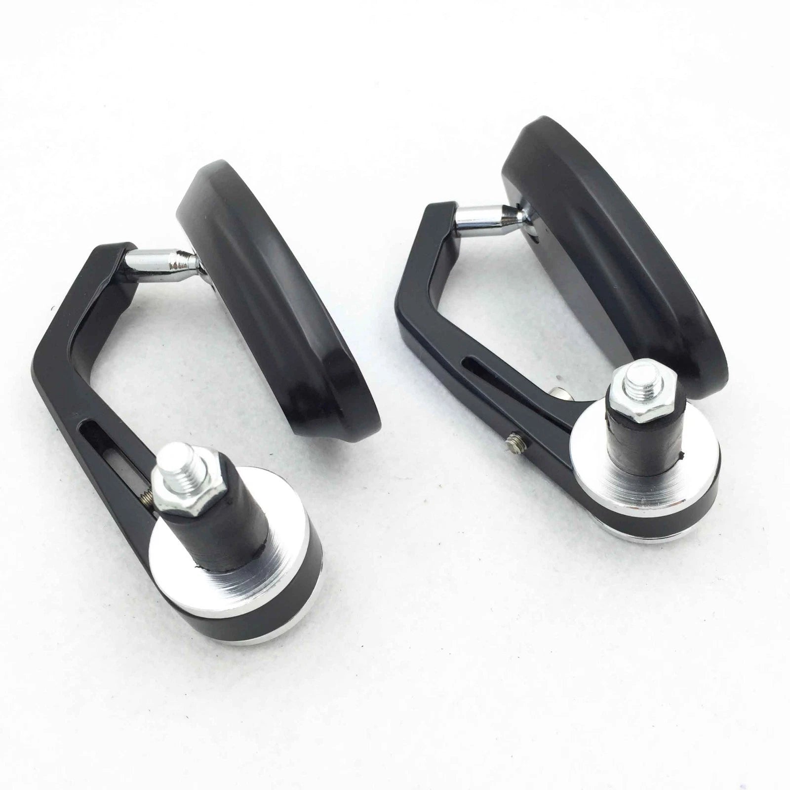 Bar End Side Rearview Mirrors for Universal Black Motorcycle (7/8")