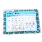 595 Pcs Air Conditioning O Ring Kit for Various Makes Models