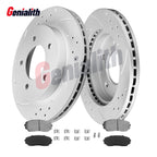 Front Disc Brake Rotors & Ceramic Brake Pads for Ford Edge Lincoln MKX (2007–2014)