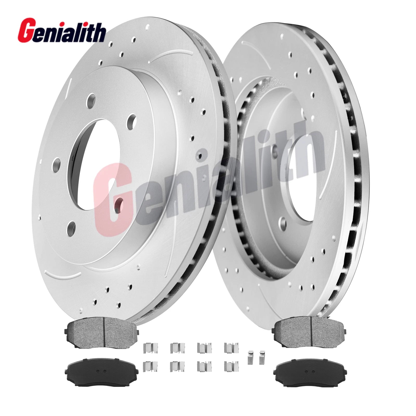 Front Disc Brake Rotors & Ceramic Brake Pads for Ford Edge Lincoln MKX (2007–2014)