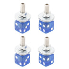 Set of 4 M6 Plastic License Plate Frame Screws Bolts Blue for Universal