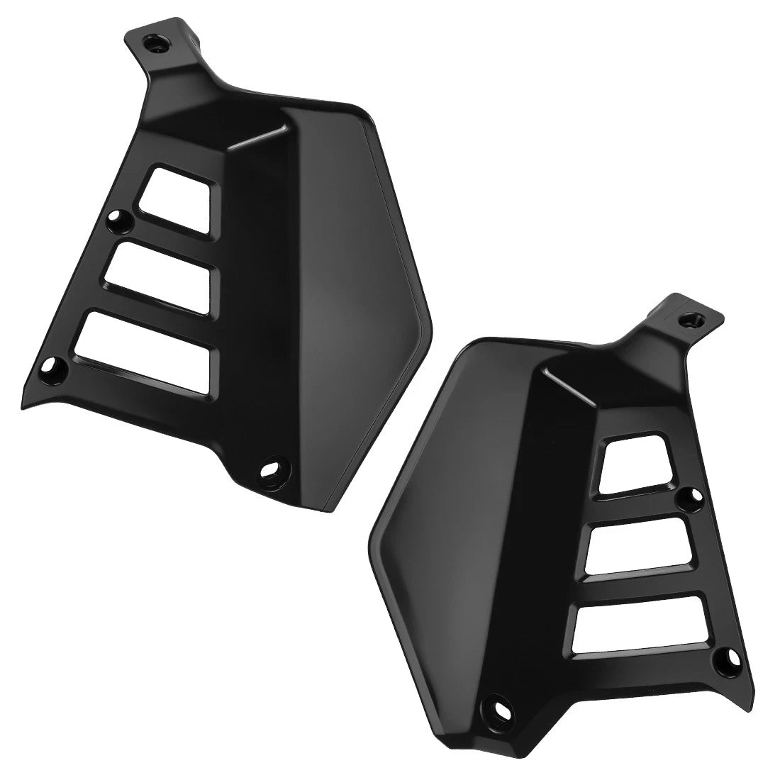Left + Right Radiator Shrouds for Honda ATC250R (1985–1986) Black Plastic Guards