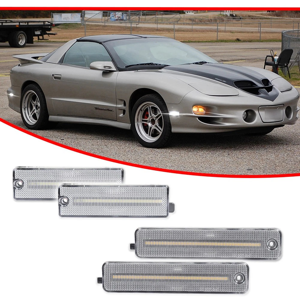 Clear Lens LED Side Marker Lights for Pontiac Firebird (1998–2002)