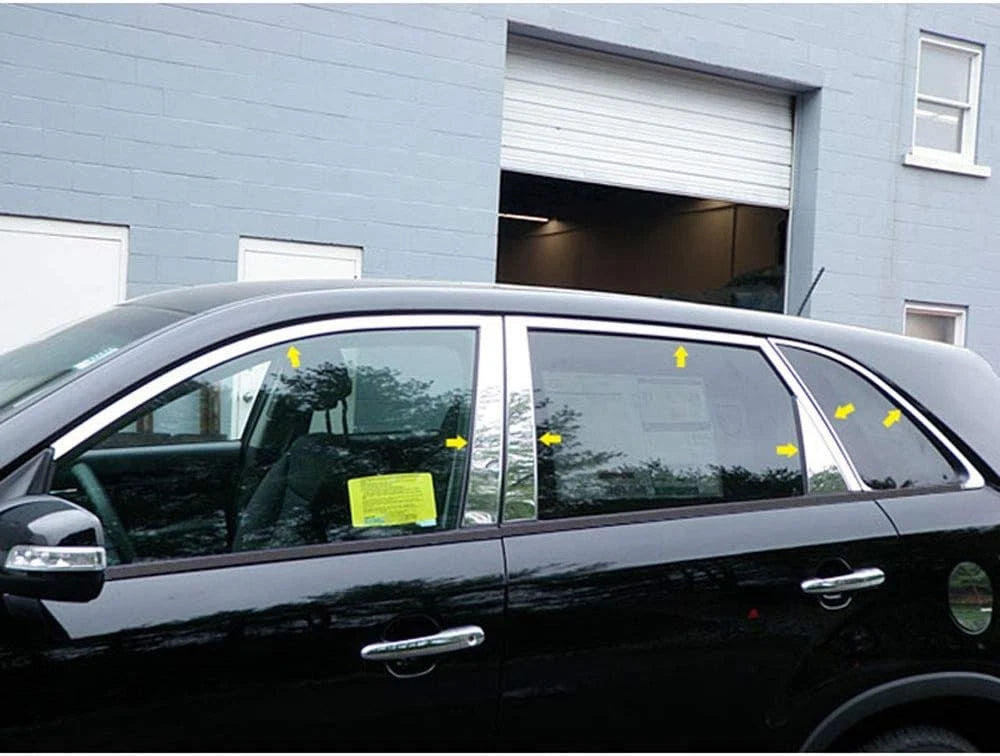 14p Luxury FX Chrome Window Package (w/Posts) For 2011-2015 Kia Sorento